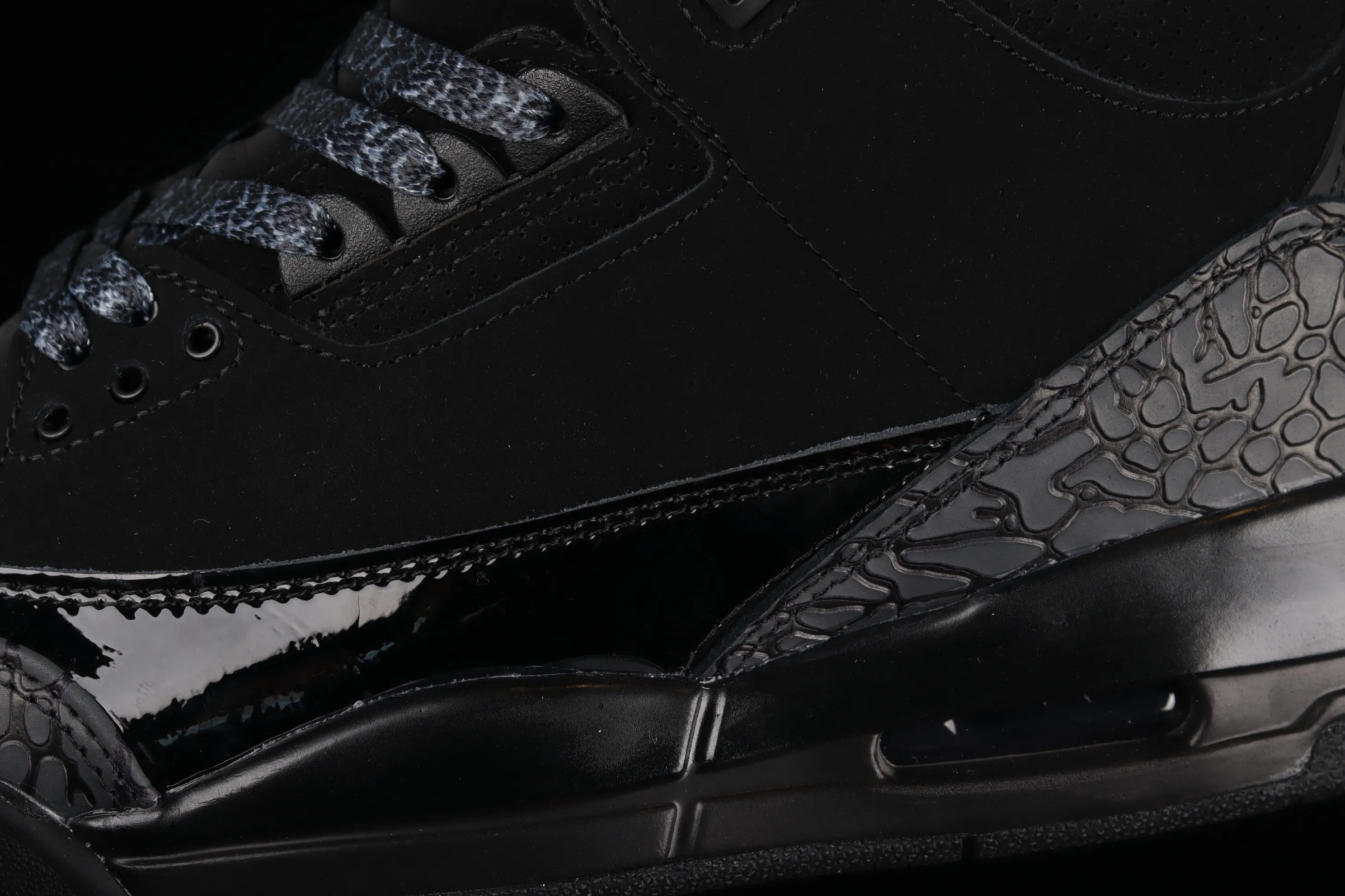 All categories Air Jordan Jordan series basketball shoes Air Jordan 3 Air Jordan 3 "Black Cement" AJ3 Joe 3 matte black cement 136064-002